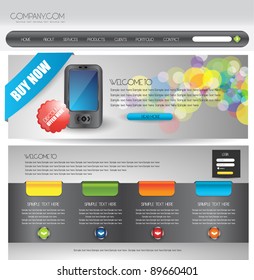 cellular network web design template