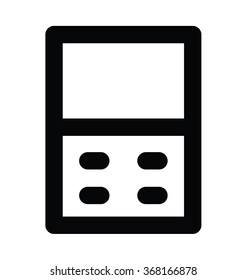 Cellular Phone Bold Line Vector Icon