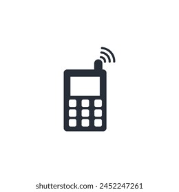 Icono de teléfono celular. Vector.Trazo editable.signo de estilo lineal para el uso Diseño web,logo.Ilustración de símbolo.