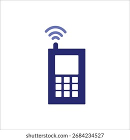 cellular phone icons. simple colored vector