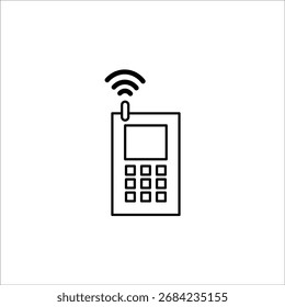 Handy-Symbole. einfacher Zeilenvektor