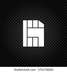 Handy Sim Card Chip Symbol, Vektorgrafik
