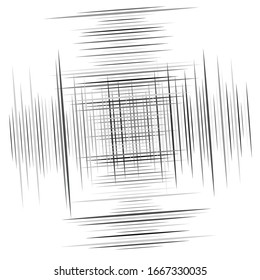 Cellular, reticulated grate, lattice. Grid, mesh element. array of bisect overlap intersect lines, stripes. geometric monochrome, black and white element, pattern. Intersect straight, parallel stripes