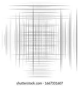 Cellular, reticulated grate, lattice. Grid, mesh element. array of bisect overlap intersect lines, stripes. geometric monochrome, black and white element, pattern. Intersect straight, parallel stripes
