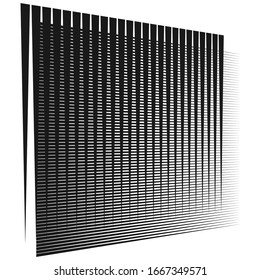 Cellular, reticulated grate, lattice. Grid, mesh element. array of bisect overlap intersect lines, stripes. geometric monochrome, black and white element, pattern. Intersect straight, parallel stripes