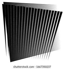 Cellular, reticulated grate, lattice. Grid, mesh element. array of bisect overlap intersect lines, stripes. geometric monochrome, black and white element, pattern. Intersect straight, parallel stripes