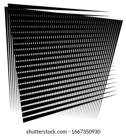 Cellular, reticulated grate, lattice. Grid, mesh element. array of bisect overlap intersect lines, stripes. geometric monochrome, black and white element, pattern. Intersect straight, parallel stripes