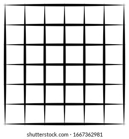 Cellular, reticulated grate, lattice. Grid, mesh element. array of bisect overlap intersect lines, stripes. geometric monochrome, black and white element, pattern. Intersect straight, parallel stripes