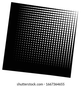 Cellular, reticulated grate, lattice. Grid, mesh element. array of bisect overlap intersect lines, stripes. geometric monochrome, black and white element, pattern. Intersect straight, parallel stripes
