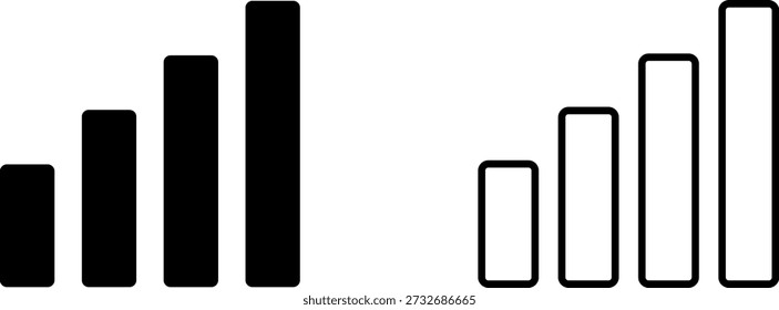 Signalleistenanzeige für Mobiltelefone. EPS10.
