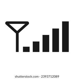 cellular signal icon vector illustration design