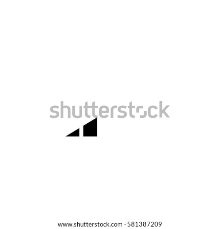 cellular signal indicator icon low signal simple shape