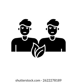 Cellular startup black flat icon. Vector isolated element. 