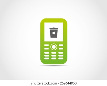 Cellular Trash Icon