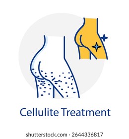 Cellulite Treatment Skin Illustration Representing Smooth and Firm Texture
