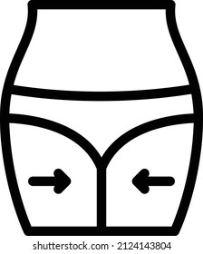 Cellulite Vektorgrafik auf transparentem Hintergrund.Premium-Qualität symmbols.Stroke Vektorsymbol für Konzept und Grafikdesign.