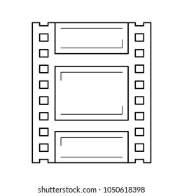 Celluloid vector line icon isolated on white background. Celluloid line icon for infographic, website or app. Icon designed on a grid system.