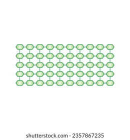 Cellulose Sugar Molecule Concept Design. Vector Illustration. svg