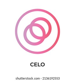 Celo Cryptocurrency coin icon. CELO coin symbol. Cryptocurrency vector icon. Flat Vector illustration - Vector