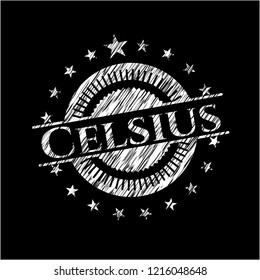 Celsius chalk emblem