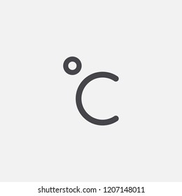Celsius degrees icon