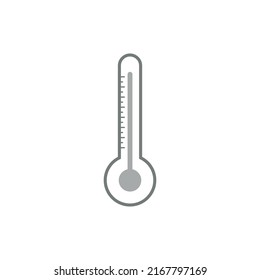 Celsius fahrenheit thermometer measuring. Hot temperature symbol icon logo isolated on white background.