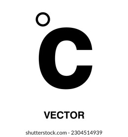 Celsius icon, celsius icon illustration isolated on white background.eps