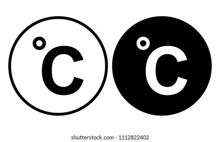 Celsius icon. Vector illustration