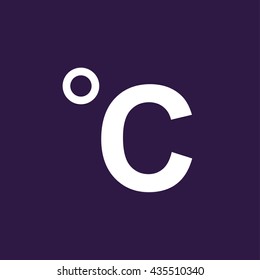 Celsius icon . Vector illustration