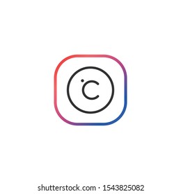 Celsius  - Line Vector Icon