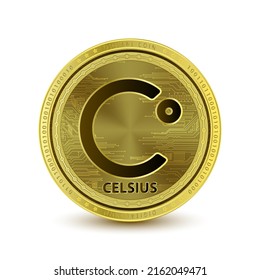 Celsius Network Cel Coin Isolated On Stock Vector (Royalty Free ...