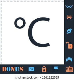 Celsius. Perfect icon with bonus simple icons