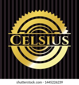 Celsius shiny emblem. Vector Illustration. Detailed.