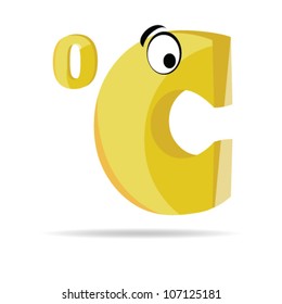 celsius sign vector illustration