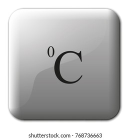 Celsius symbol flat vector icon.