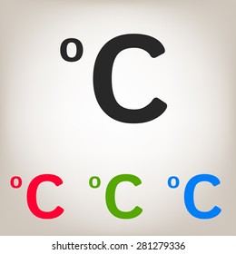 Celsius symbol icon