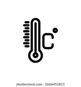 celsius temperatur umriss symbol vektor design gut für web oder mobile app