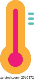 Celsius Temperature Weather Icon Vector Flat Illustration