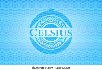 Celsius water style emblem.