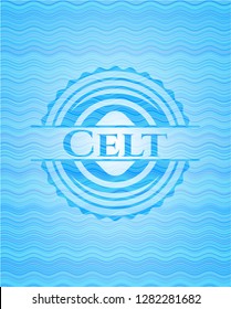 Celt light blue water emblem.