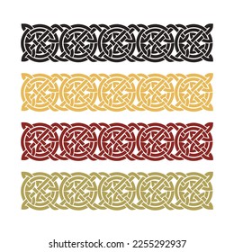 Celt tracery. Celtic style decoration vector illustration.