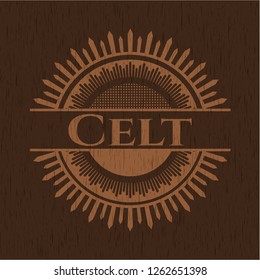 Celt wood emblem