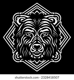 Celtic bear knot illustration vector art