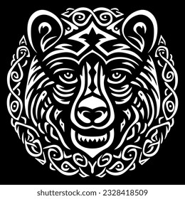 Arte vectorial de la ilustración del nudo de oso celular