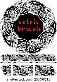 celtic brush for  frame and design seamless vector