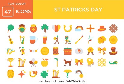 "Celtic Celebration Icons: Enhance Your St. Patrick's Day Designs with Irish Symbols"
"St. Patrick's Day Fun Icons: Perfect for Green Beer, Leprechauns, and Shamrock Decorations"