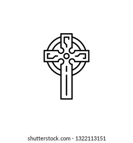 Celtic, Christianity, cross, sing icon. Element of Patrick day for mobile concept and web apps illustration. Thin line icon for website design and development, app development