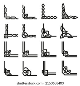 Premium Vector  Celtic braids patterns. braided irish pattern