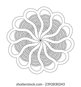  Celtic Cosmic Canvas mandala coloring book page for kdp book interior. Peaceful Petals, Ability to Relax, Brain Experiences, Harmonious Haven, Peaceful Portraits, Blossoming Beauty mandala design.