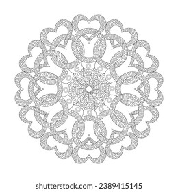 Celtic Creative coloring book mandala page for kdp book interior, Ability to Relax, Brain Experiences, Harmonious Haven, Peaceful Portraits, Blossoming Beauty mandala design.